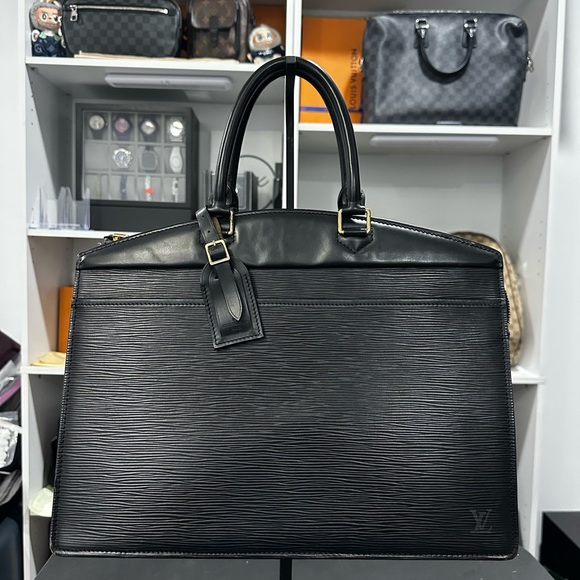 Louis Vuitton Riviera Handbag Epi Leather Black - Picture 2 of 12